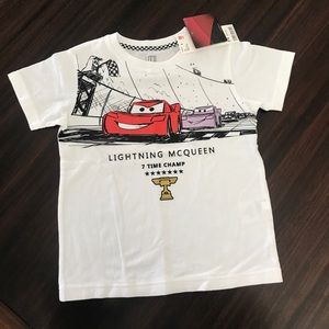 NWT Disney Cars Lightening McQueen tshirt